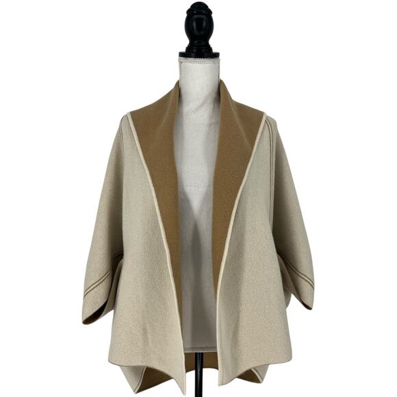 Interdee Reversible Sweater Poncho - Picture 8 of 14